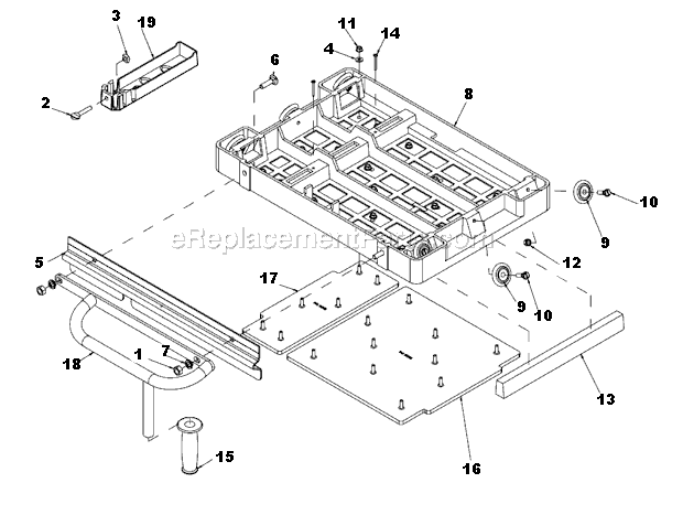 Page H Diagram and Parts List for MK-5000G  MK Diamond Concrete Saw